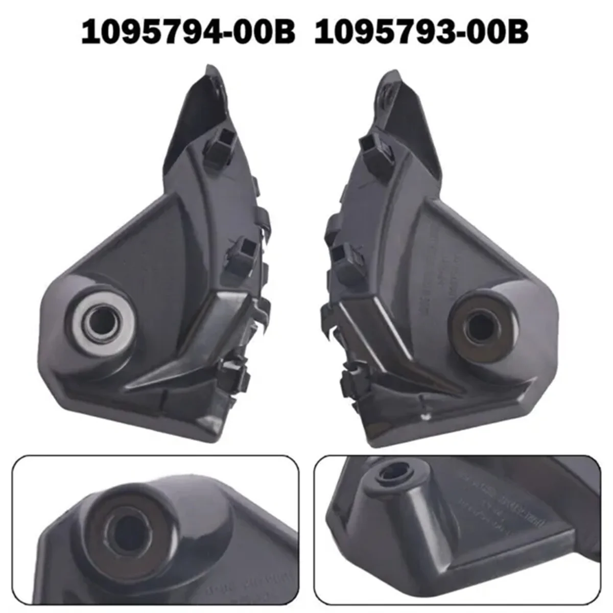 Automobile Left and Right Front Bumper Bracket Fender Bracket for Tesla Model X 1095794-00B 1095793-00B