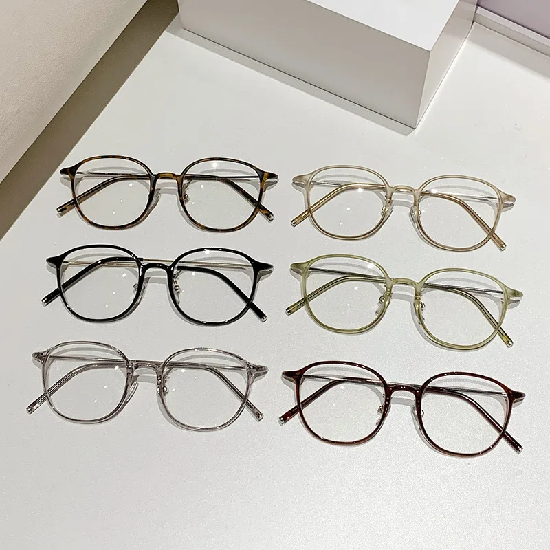 Presbyopie-Brille mit PC + Metallrahmen, runde Schildpatt-Anti-Blaulicht-Brille, 0 Grad, kann zur Dekoration verwendet werden – Detail 21