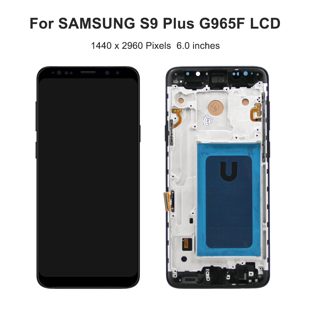 S9 Plus For Samsung Tested S9+ G965F G965U G965W G9650 G965U1 LCD Display Touch Screen Digitizer Assembly Replacement