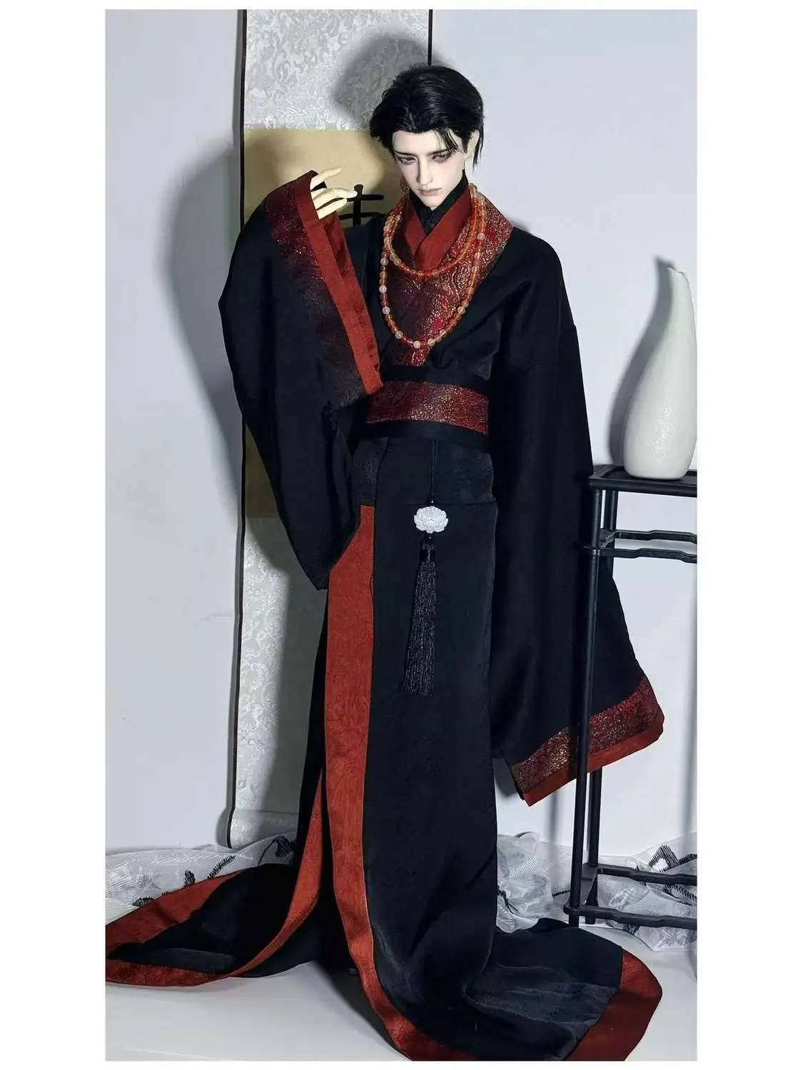 1/3 Doll's Clothes Suit for 70-75cm Male Bjd Doll Chinese Ancient Clothing Dress Up Toys Play House Doll Accessories, No Doll