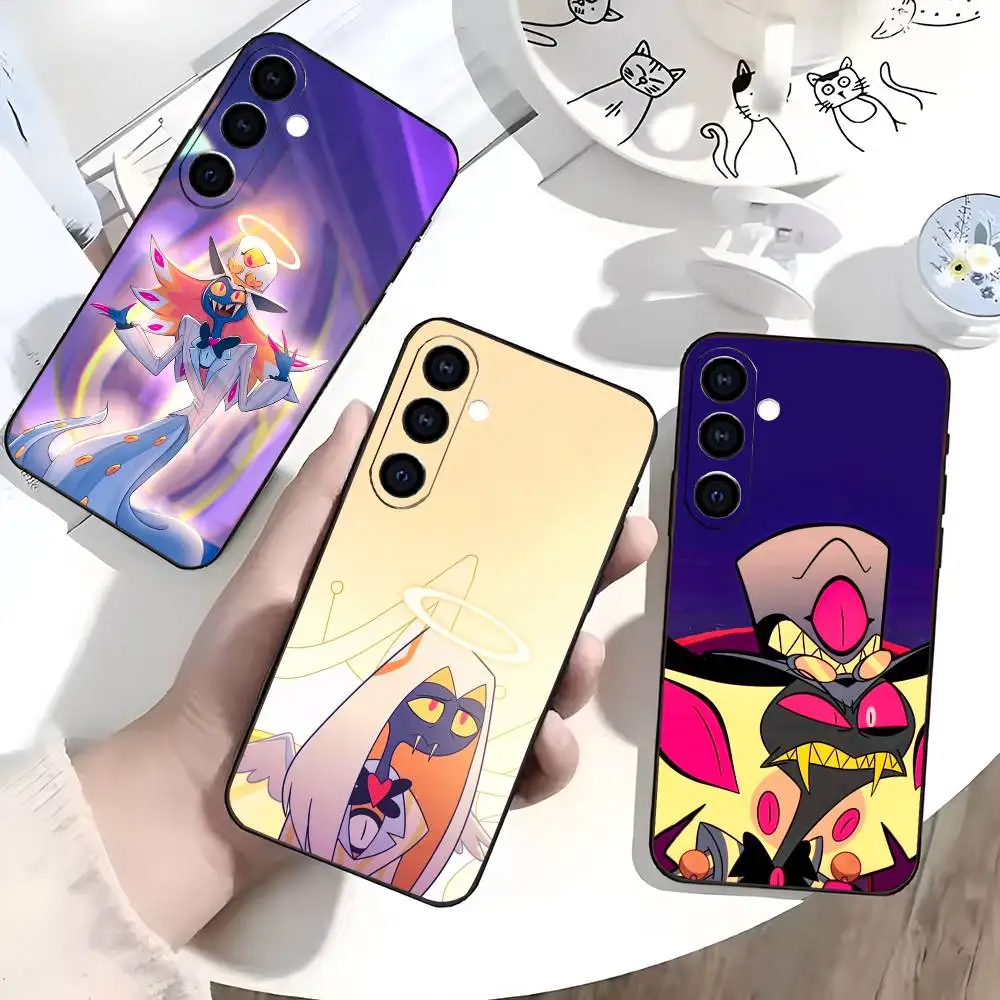 

Sir Pentious H-Hazbin H-Hotel Phone Case For Samsung Galaxy A73,A72,A71,A70,A53,A52,A51,Soft Silicone Black Cover