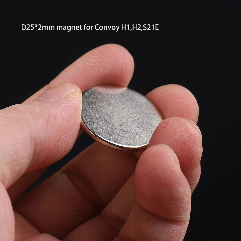 D25*2mm Magnet for Convoy H1 H2 S21E flashlight