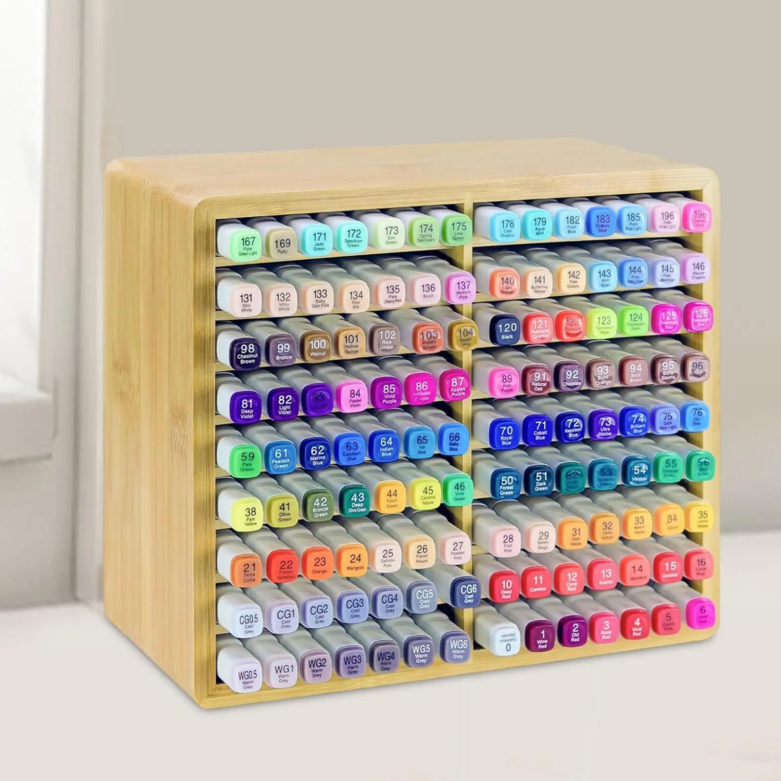 Marker Organizer DIY Craft Colored Pencils Holder for Cabinet Office Shelves