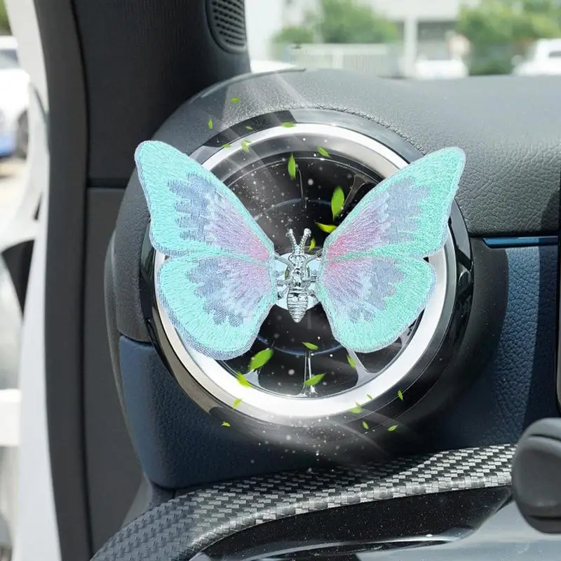 Butterfly Car Ornament Creative Moving Butterfly Ornament For Center Console Multi-function Car Interior Ornaments Spread Aroma