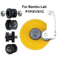 Upgraded Hardened Steel Extruder Gear Assembly For Bambu Lab P1P X1 X1C For Carbon Fiber Nylon And Glass Fiber Nylon Extruder