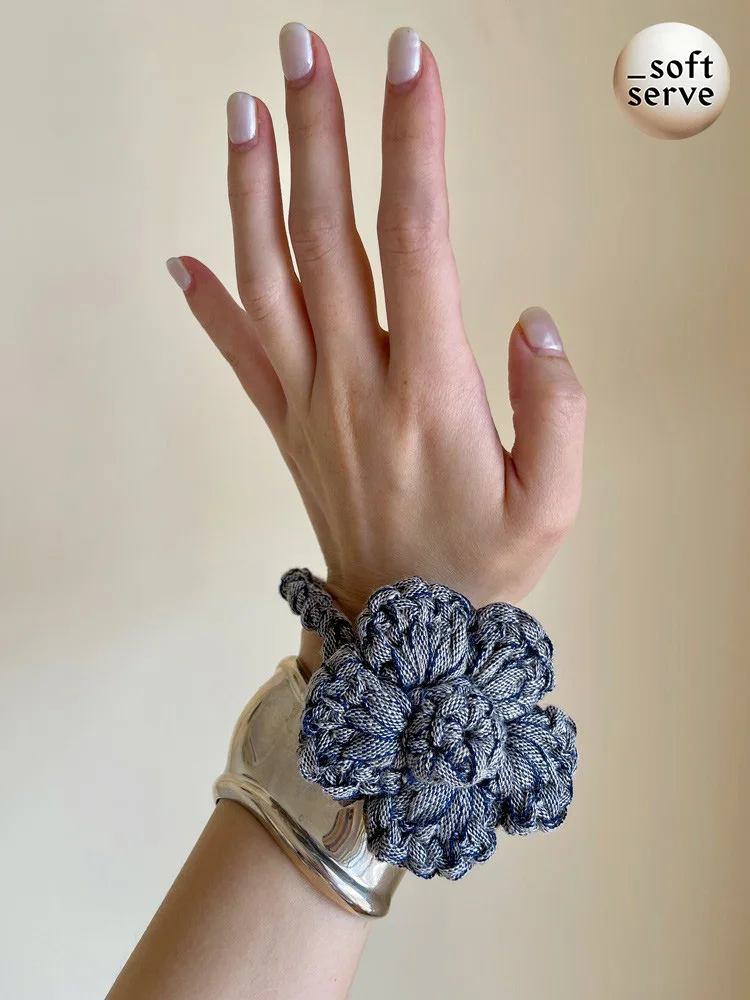 sorbet-soft-hook-knitted-flower-aped-hair-ties-ba-accories-cotton-linen-original-design-faionable-hair-ba