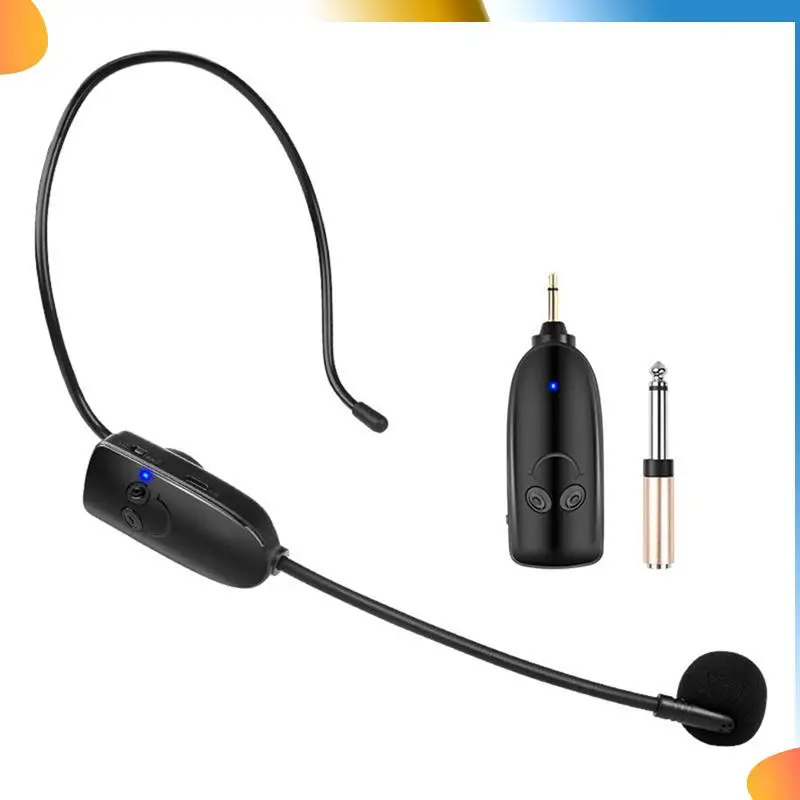 B48A 2 In1 Wireless Microphone Headset Transmitter Wireless Headset And Handheld Noise Reduction Mic For Voice Amplifier