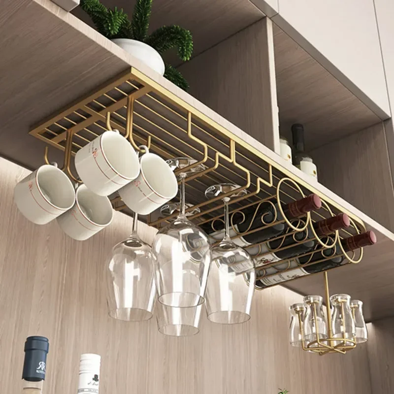 European red wine rack upside down household glass hanging ornament modern simple multi-functional bar counter rack