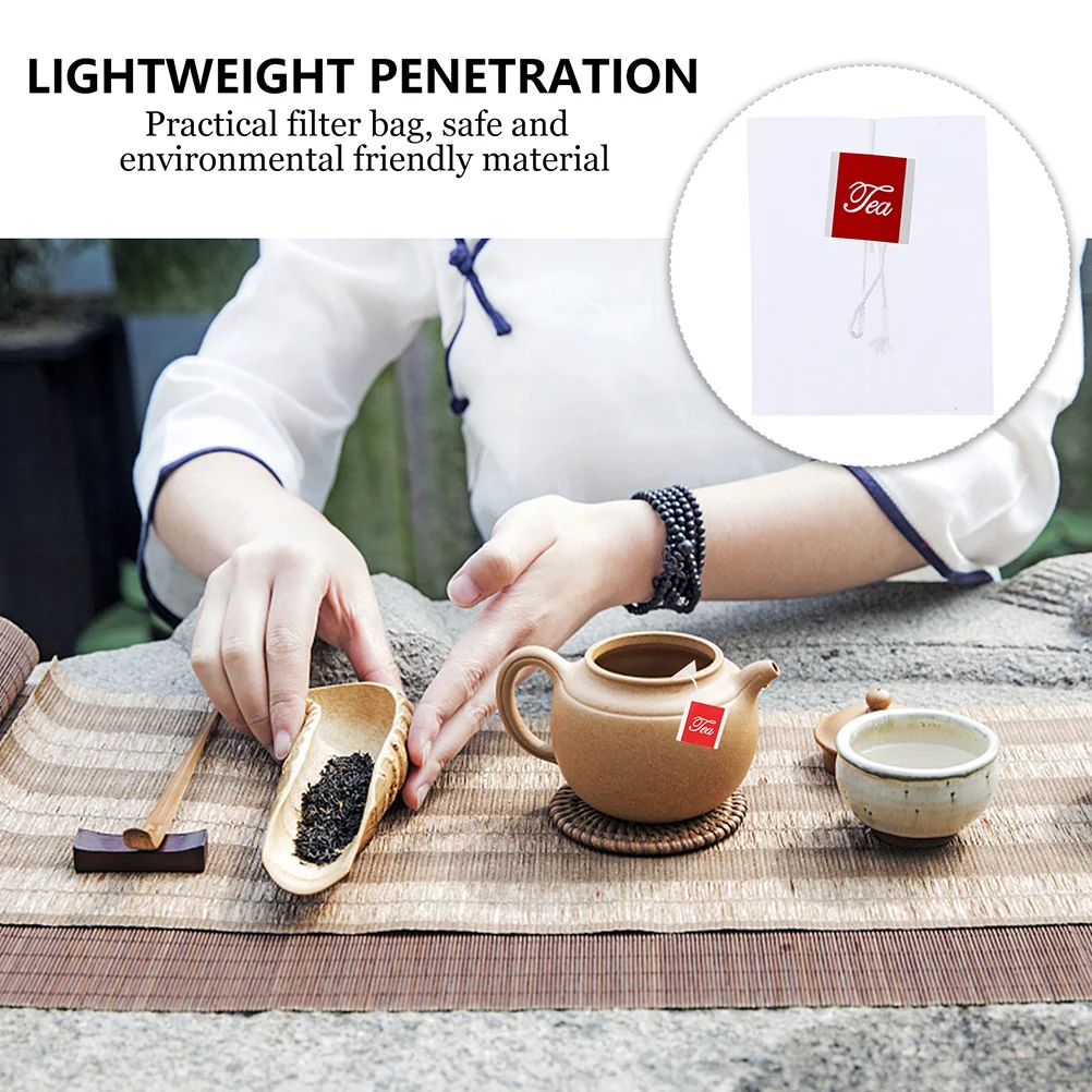 

200Pcs Disposable Seal Tea Filter Bags Safe Eco-Friendly Nylon Loose Tea Spice Coffee Herb Infuser Bags Filter Bag
