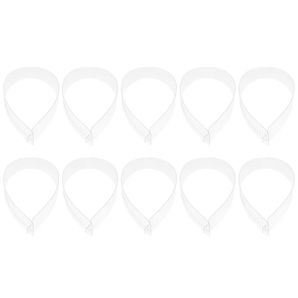 50Pcs Shirt Collar Fixing Strips Durable PVC Adjustable Practical Collar Support Plastic Strips Shirt Fixer Supplies