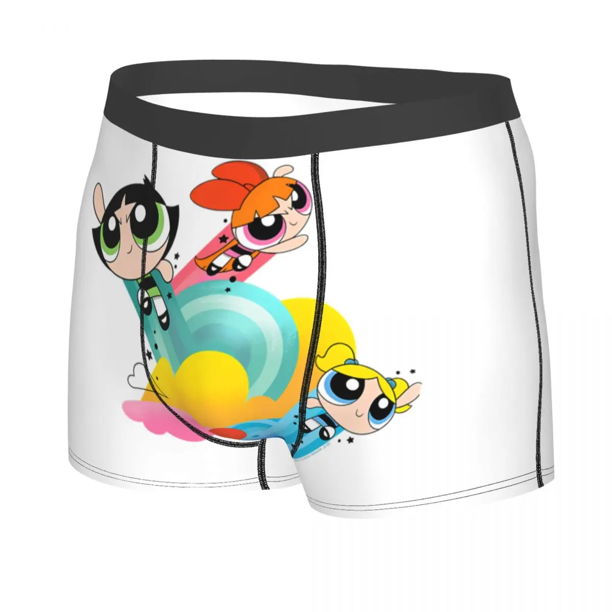 مخصص الكرتون الرسوم المتحركة Powerpuff ملابس داخليّة حريمي الرجال ملخصات الملاكم تنفس