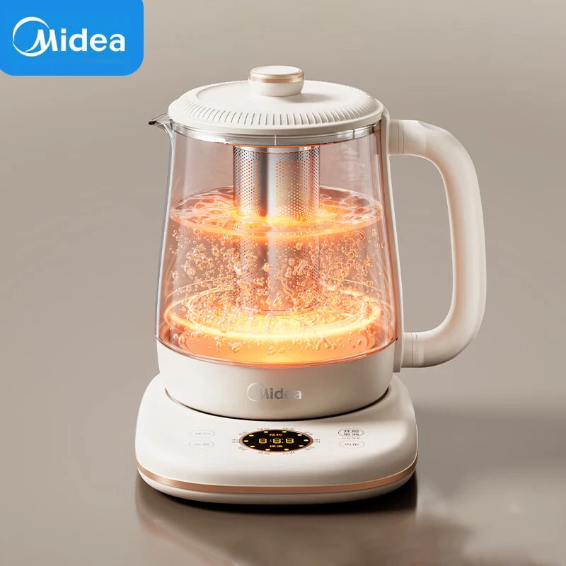 

Электрический чайник Midea, 1,5 л, многофункциональный горшок для здоровья, бытовая автоматическая мультиварка, горшок для сохранения здоровья, чайник, кофейник, 220 В