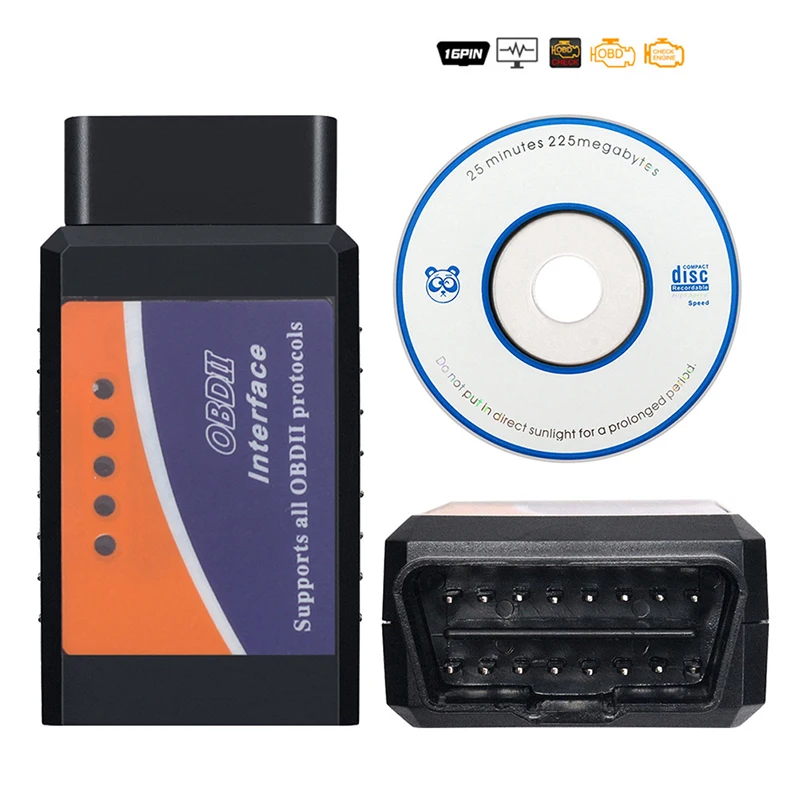 

ELM327 V1.5 Bluetooth Chip Code Reader ELM 327 Scanner For IOS Android
