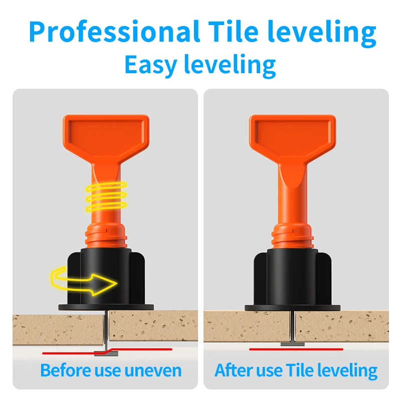 Reusable Tile Leveling System Replaceable steel needle Seam-leaving level tool for paving wall and floor tile construction