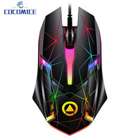 1600DPI USB Wired Gaming Mouse Optical Computer Mouse for PC Laptop 3 Keys Ergonomic Mice Led Light Night Glow Mechanical Mouse