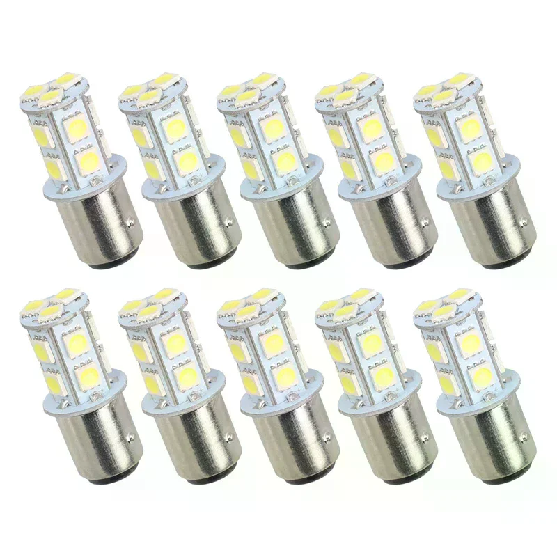 10x 1157 BAY15D P21/5W Car Brake Stop Tail Night Reverse Lamp Car LED Turn Parking Signal Lights Bulb