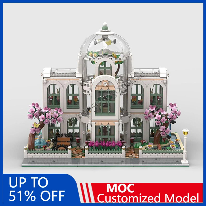

2769 PCS City Engineering Big Botanical Garden MOC Customize Modular Building Block Creative Design DIY Boys Holiday Toy Gifts