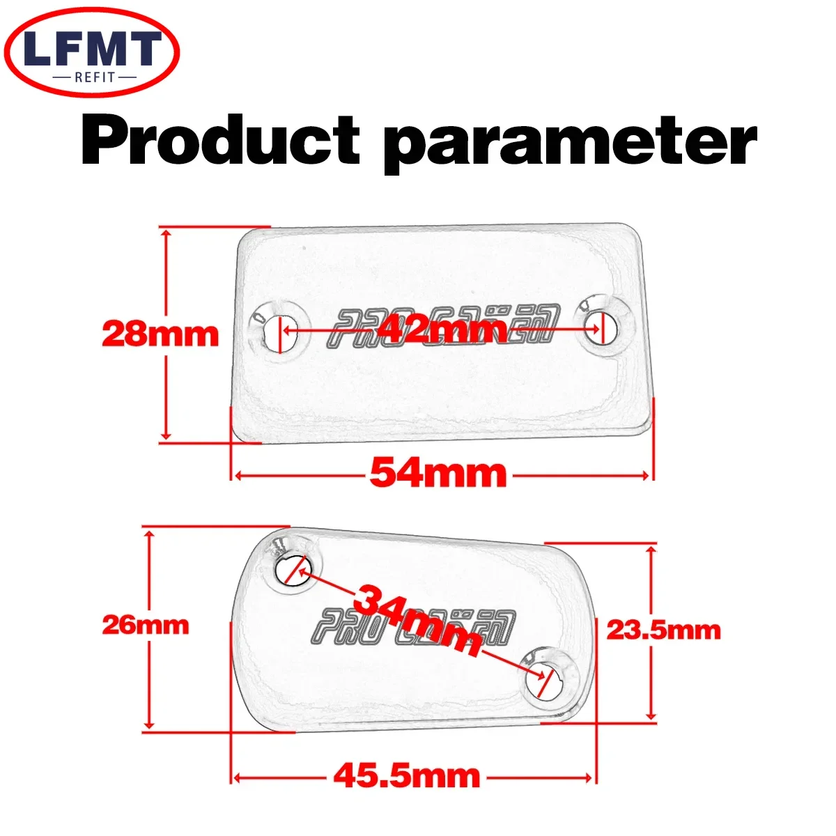 For Suzuki RMZ 450 RMX 450Z RM 125 250 2005-2010-2018 Endurance moto Dirt bike parts CNC Front Rear Brake Fluid Reservoir Cover