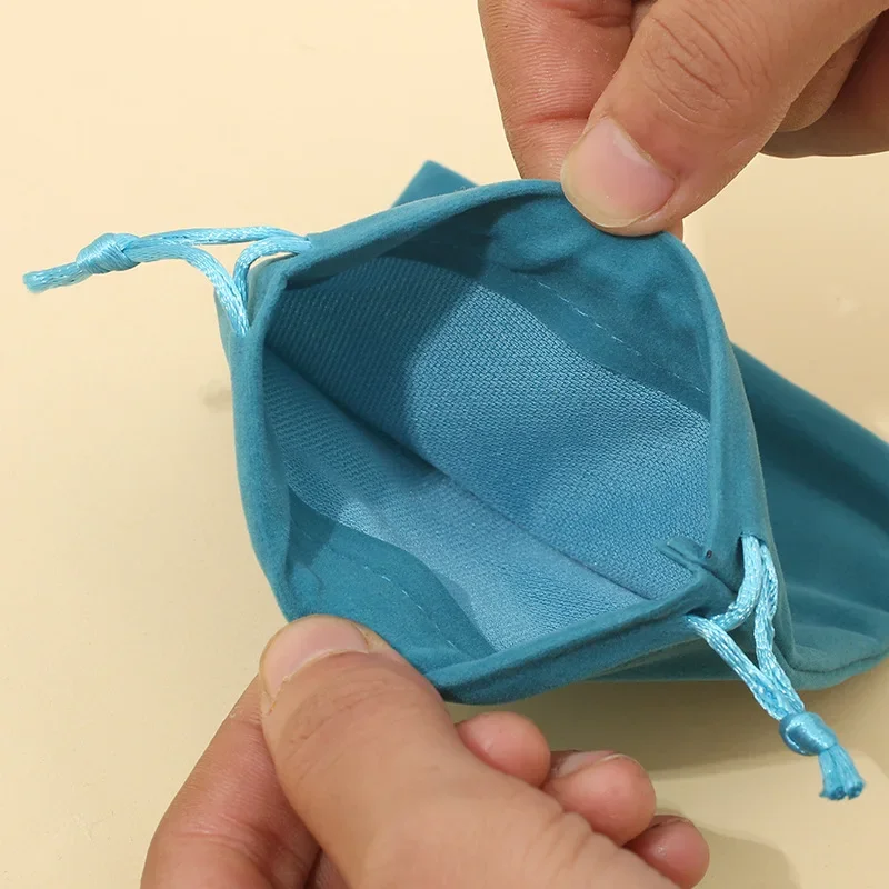100 Pcs/Lot Jewelry Velvet Drawstring Pouches Wedding Party 5x7/7x9/8x10/10x12/12x15cm Various Colors Storage Bags
