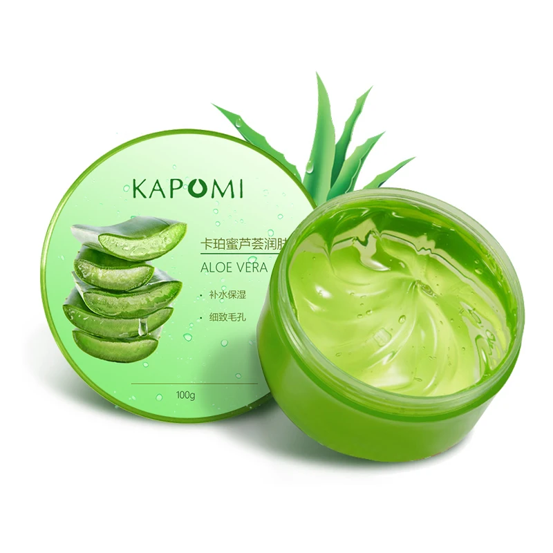 Kapomi 100% Pure Natural Aloe Vera Essence Moisturizing Whitening Skin Rejuvenation Repair Oil Control Acne Face Gel Skin Care