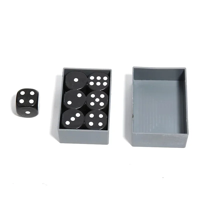 Magic Dice Trick 7 Black Die And Box Amazing Miracle Number Change Predict Effect Close Up Magic Stage Magic Magicians Gimmick