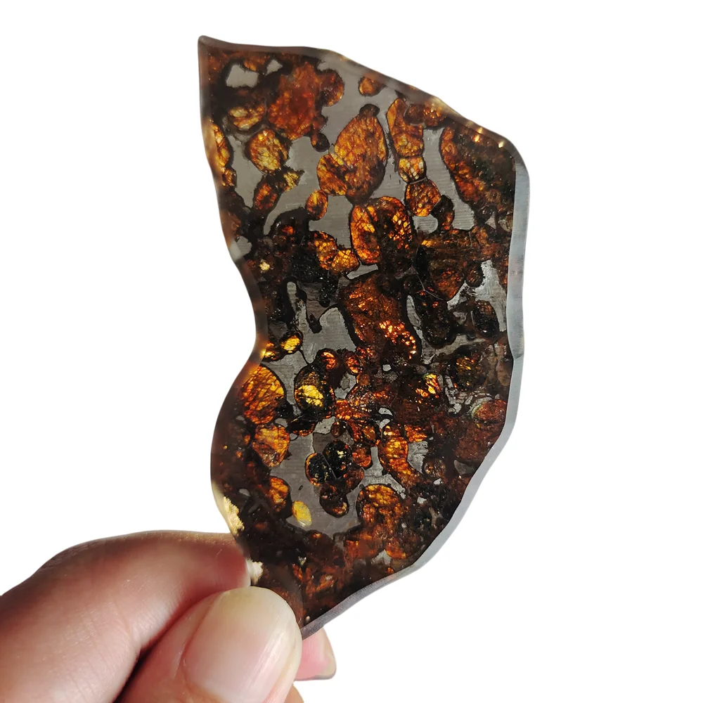 26.8g SERICHO Pallasite Olive Meteorite Slices Natural Meteorite Material Sliced - From Kenya - CA13