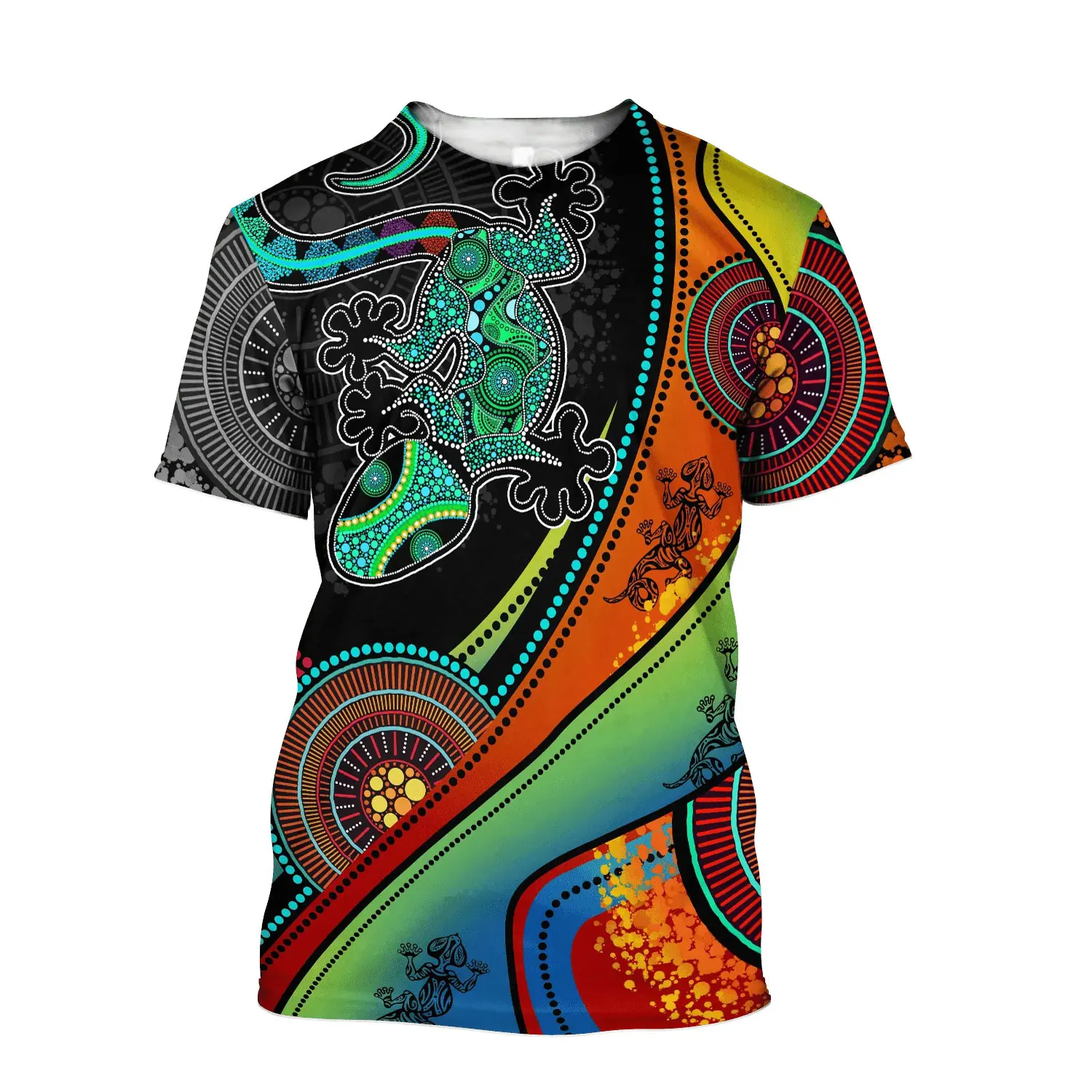 Summer Fashion Casual Australia Aborigines Nation Style graphic t shirts New Men Trend harajuku Printed Short Sleeve Tees Tops