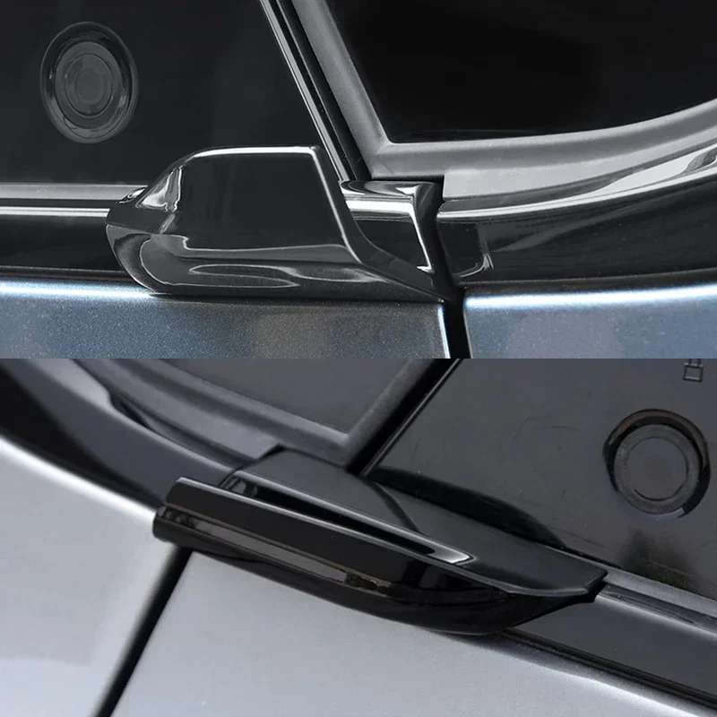 Black Rear Door Handle Protective Cover Sticker Convenient Decorative Original Modification Accessories for Ford Mustang Mach-E