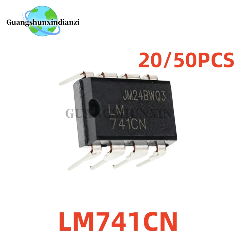 20-50Pcs 100% NEW high-quality LM741CN LM741 DIP-8 Operational Amplifier Best Quality In Stock