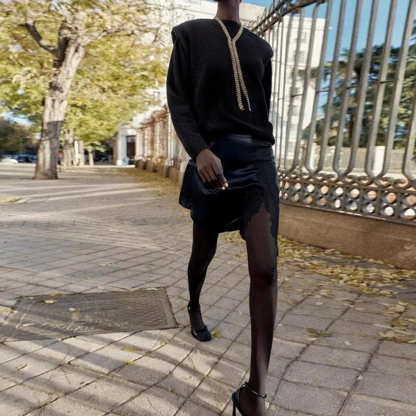 Z2025, neuer Faion-Spitzen-Patchwork-Rock für Damen, Stand-Fit, A-Linien-Rock, mittlere Taille, Design für den täglichen Gebrauch