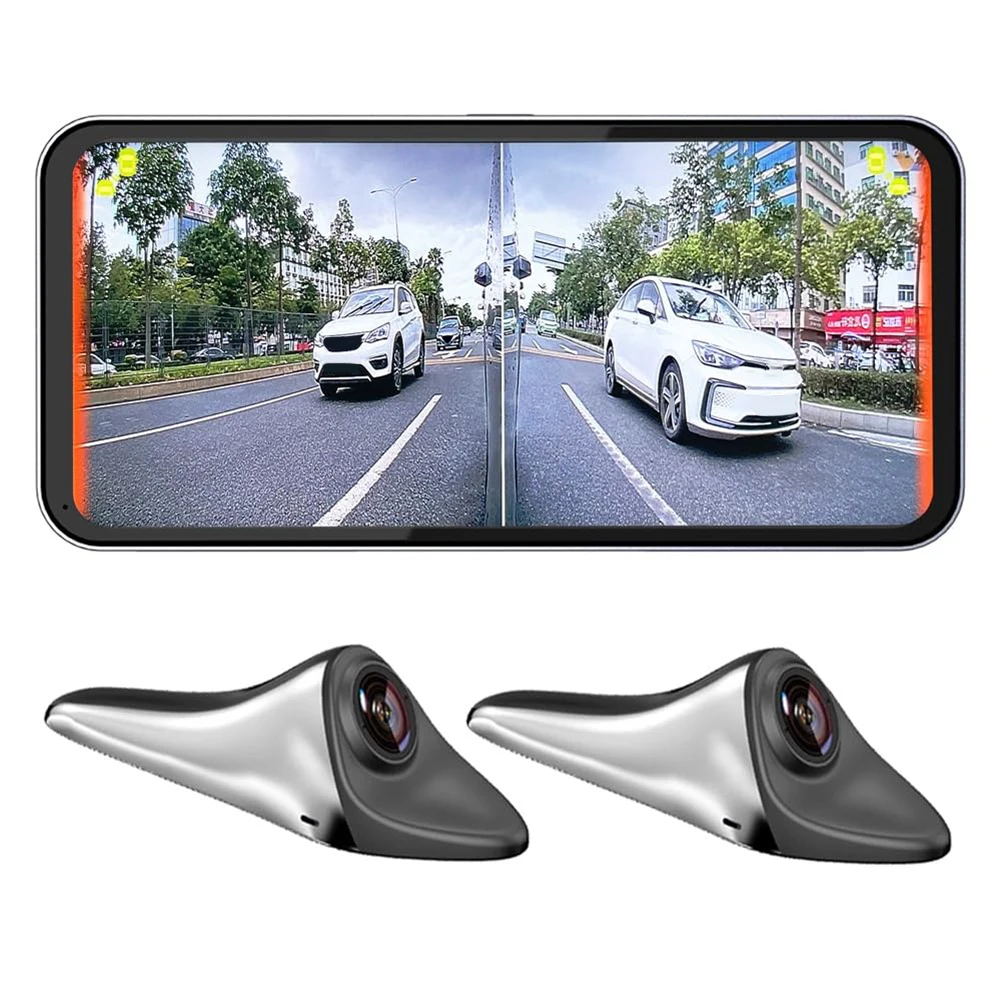 Car Side Blind Spot Parking Camera Black 12V AHD High-definition Camera Magnetic Bracket With Extension Cable Car Accessories