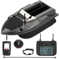 Flytec V080 High Speed 12V Powerful Carp Fishing RC Bait Boat 3KG Loading GPS Bait Boat with Sonar Fish Finder Set