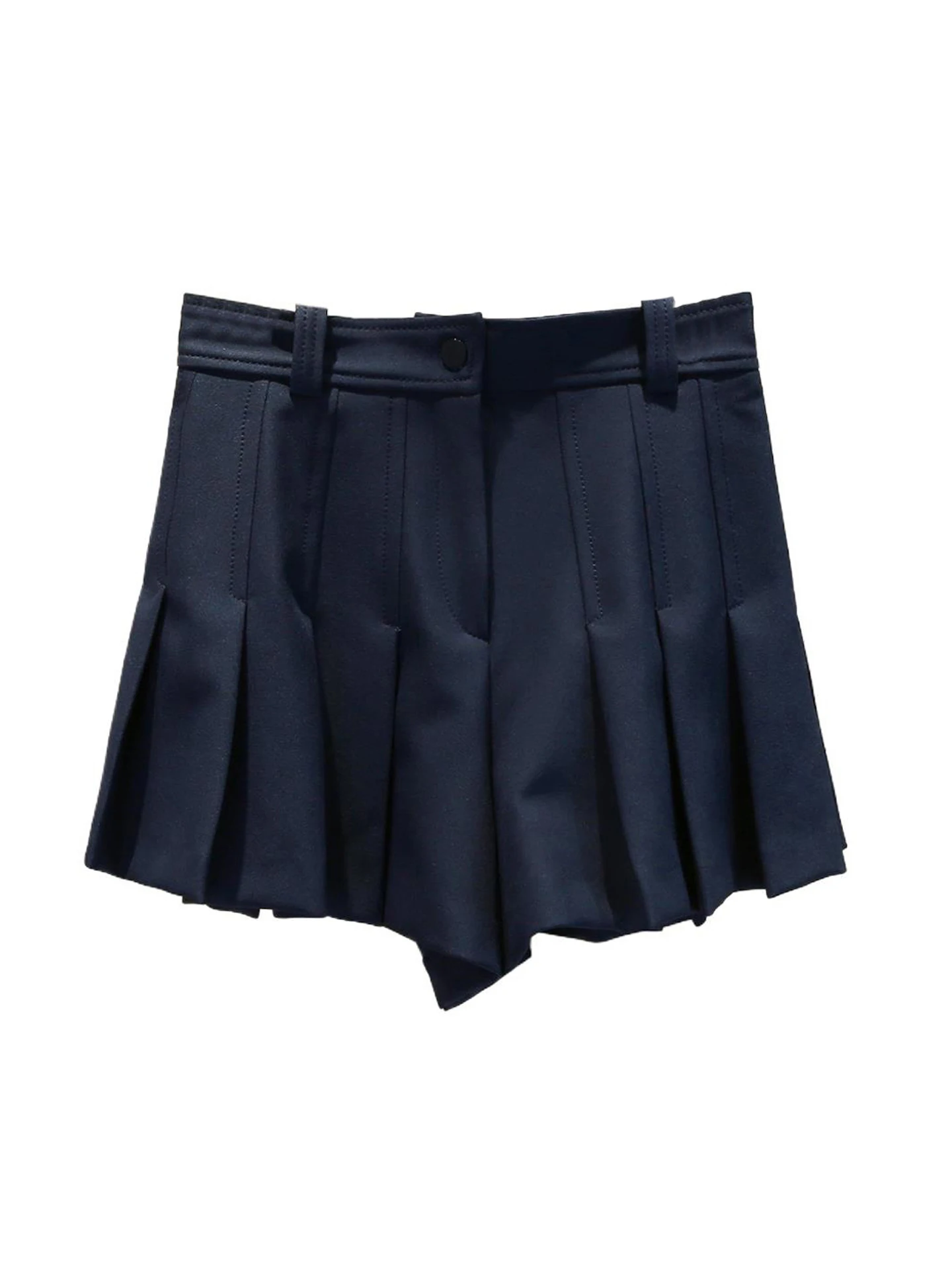 เอวสูง ort กระโปรงจีบ Ele College Sle Casual Summer Faion Women's Premium Clothing S Home South Oil