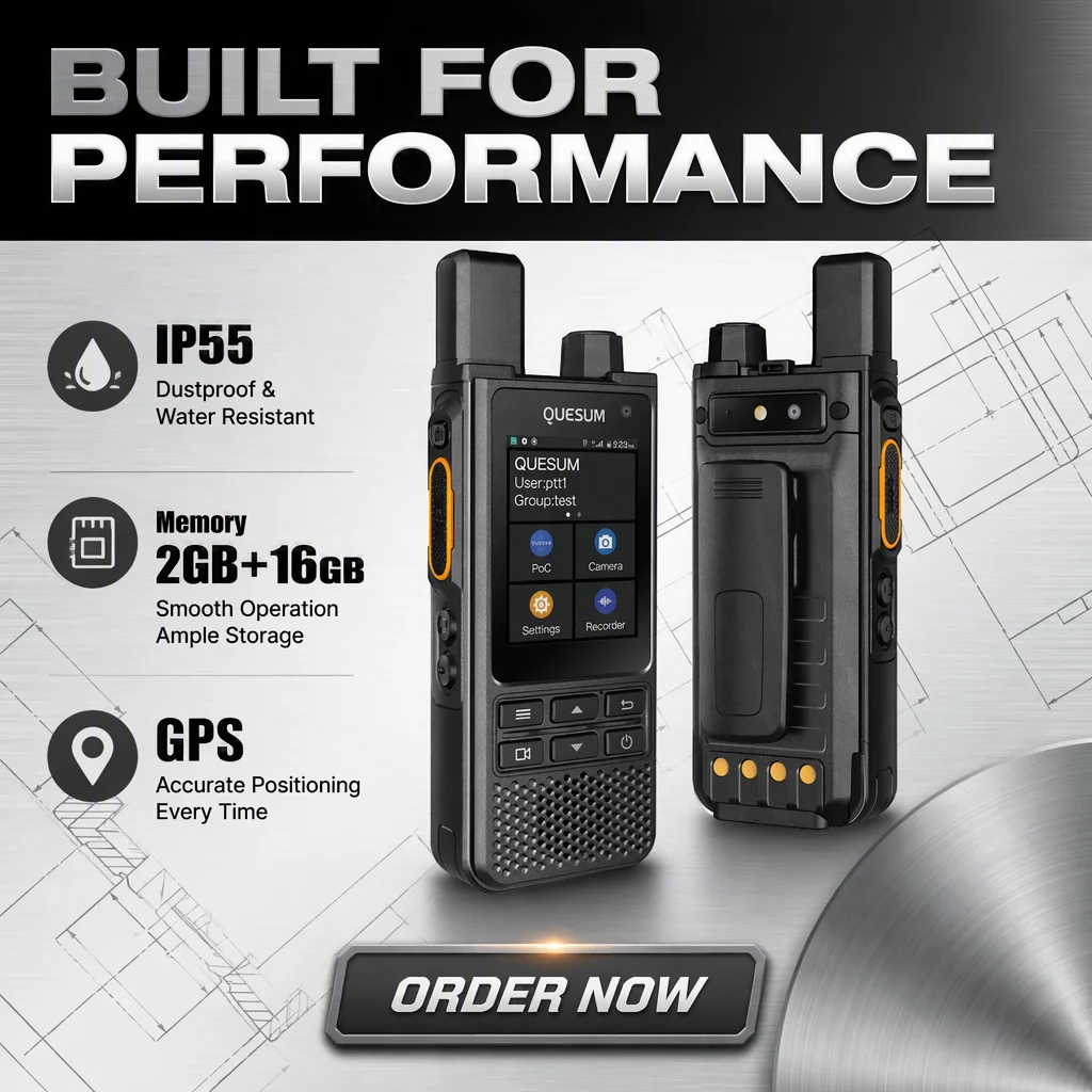 MP70 4G PoC two-way Radio Zello memory 2GB + 16GB Android 12 dual camera Radio instant message