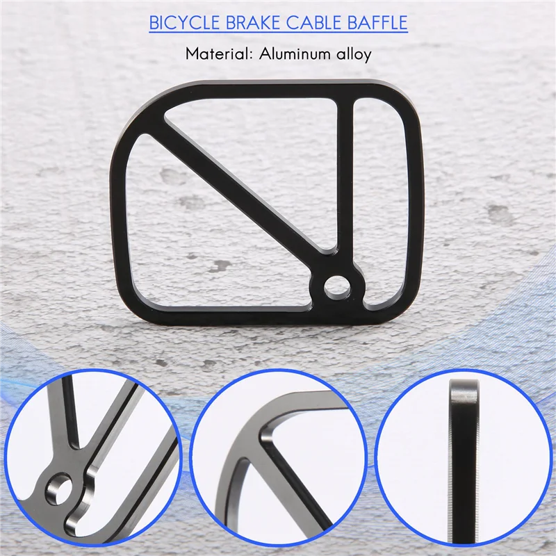 

Безгрязевой складной Велосипедный тормозной кабель перегородка для фотокабеля щит линия перегородка (черный)