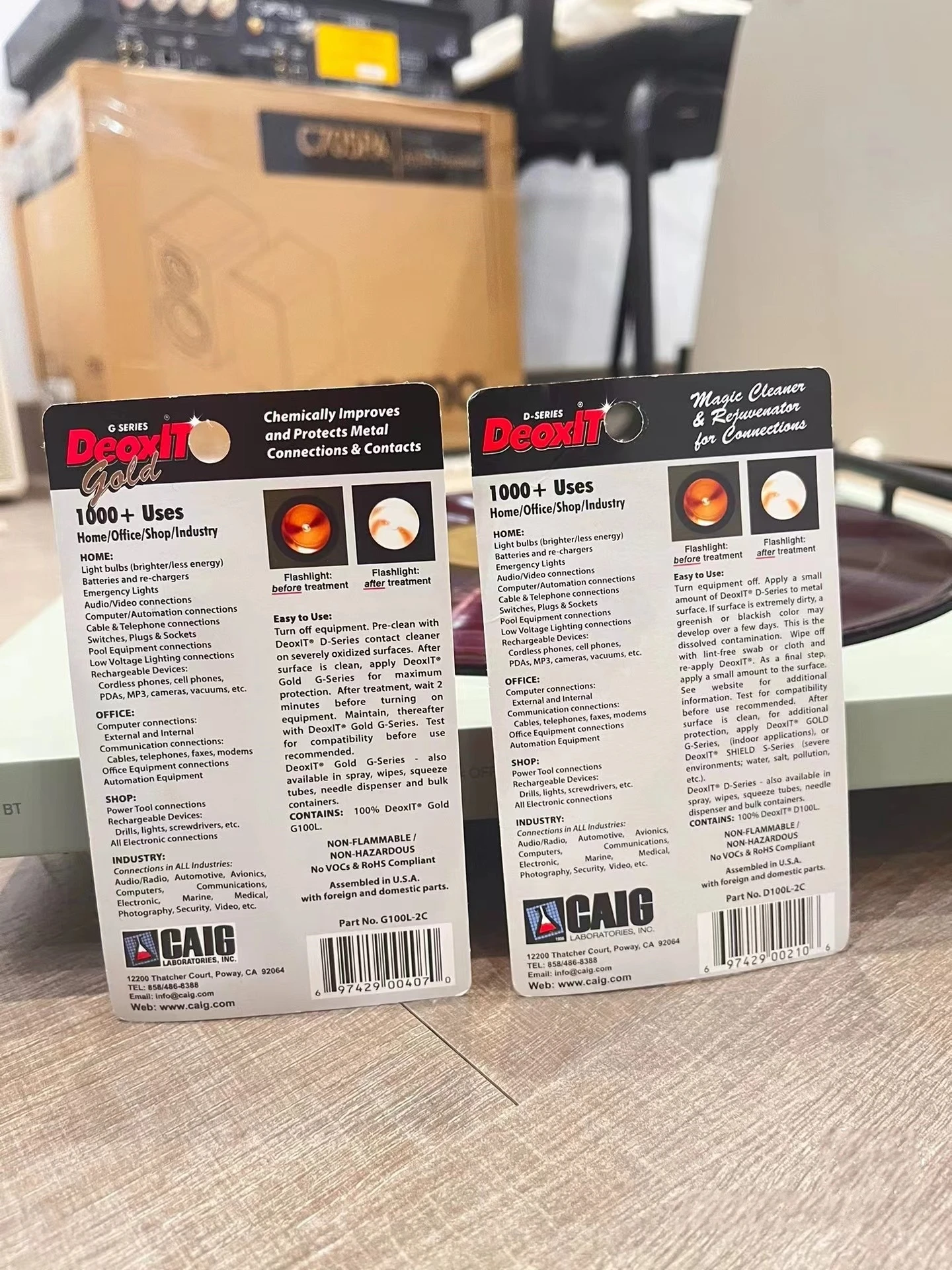 American CAIG DeoxIT Audio Protection King, Óleo Manutenção e Limpeza, Óleo de Contacto Aumentar