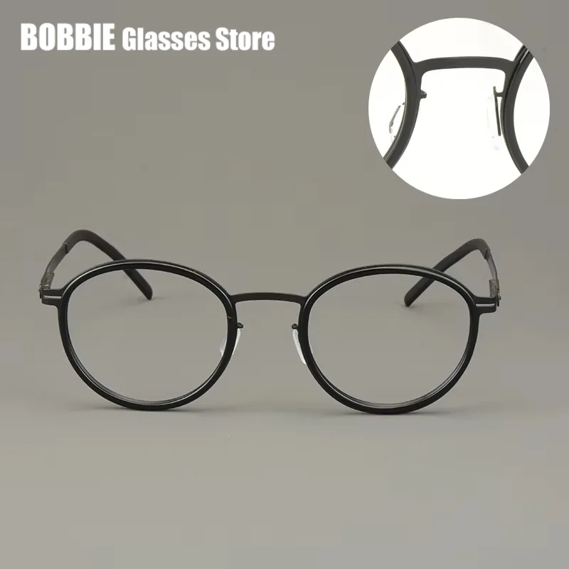 Retro Round Optical Eyeglasses Light Thin Medical Stainless Steel Women Spectacle Men Glasses Frame TONA Germany Brand Design