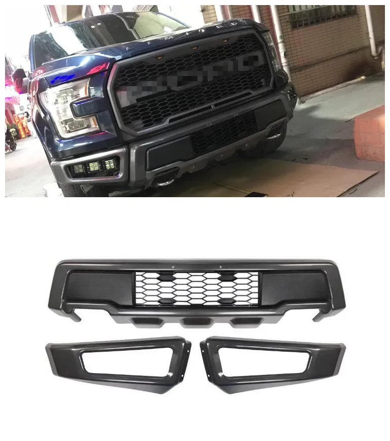 Suitable for Ford F150 2015-2017 front bar Raptor split front bumper front guard bar modification accessories