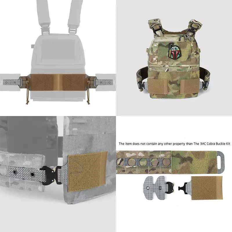 

TW FCPC V5 Vest 3AC Пряжка ремня Flanking Quick Release Kit - Quick Release System TwinFalcons Pharaoh V5 Tactical Plate Rack