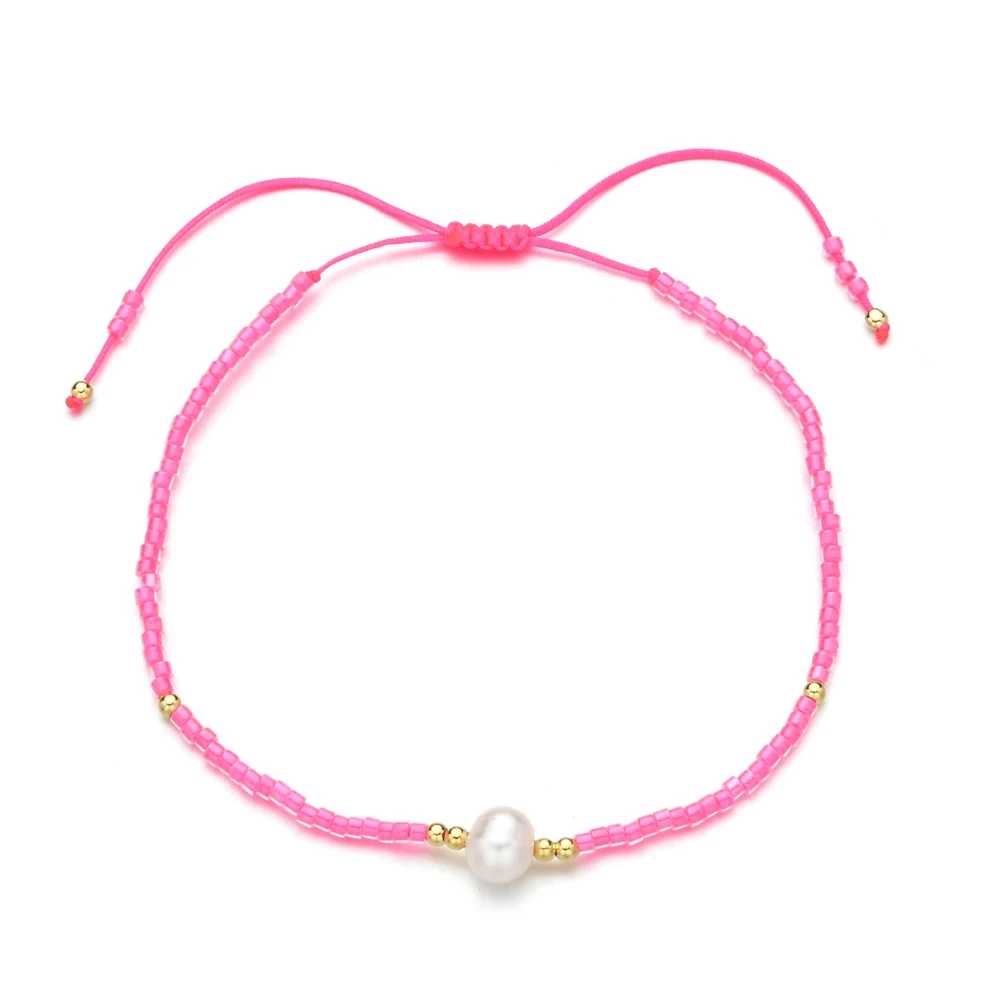 Minimalism Thin Bohemian Miyuki Bracelet Femme Friendship Bracelets for Women Pearl Bracelet Crystal Seed Beads Jewelry