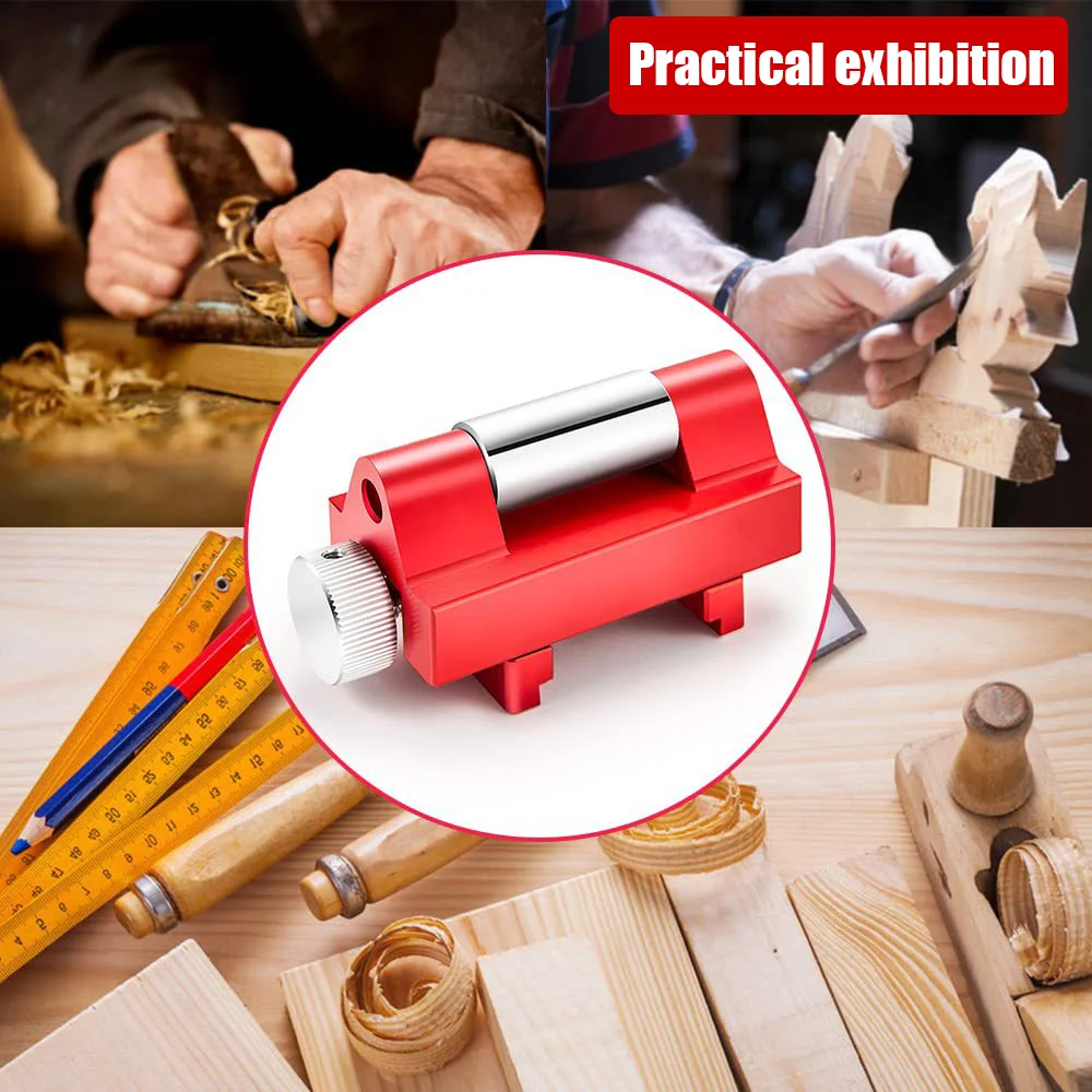 Fixed Angle Sharpener Honing Guide Edge Sharpening Jig for Chisels 0-2.25inches Planer Blades Woodworking Grinding Stone Support