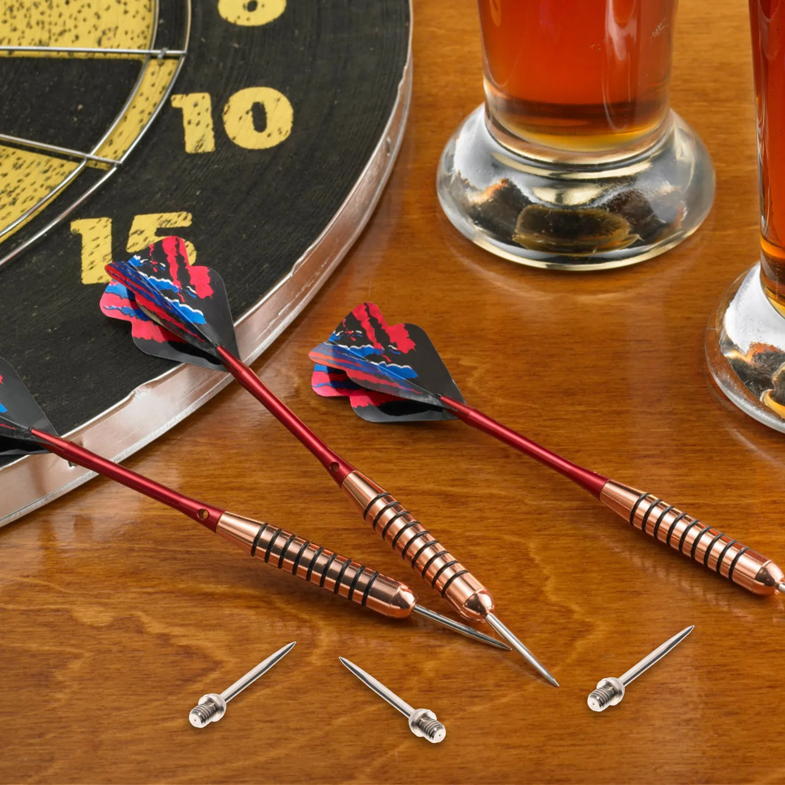 

6Pcs Dart Heads Professional Wear-Resistant Tips Creative Dart Points Protective Needles for Outdoor Sports Replacement
