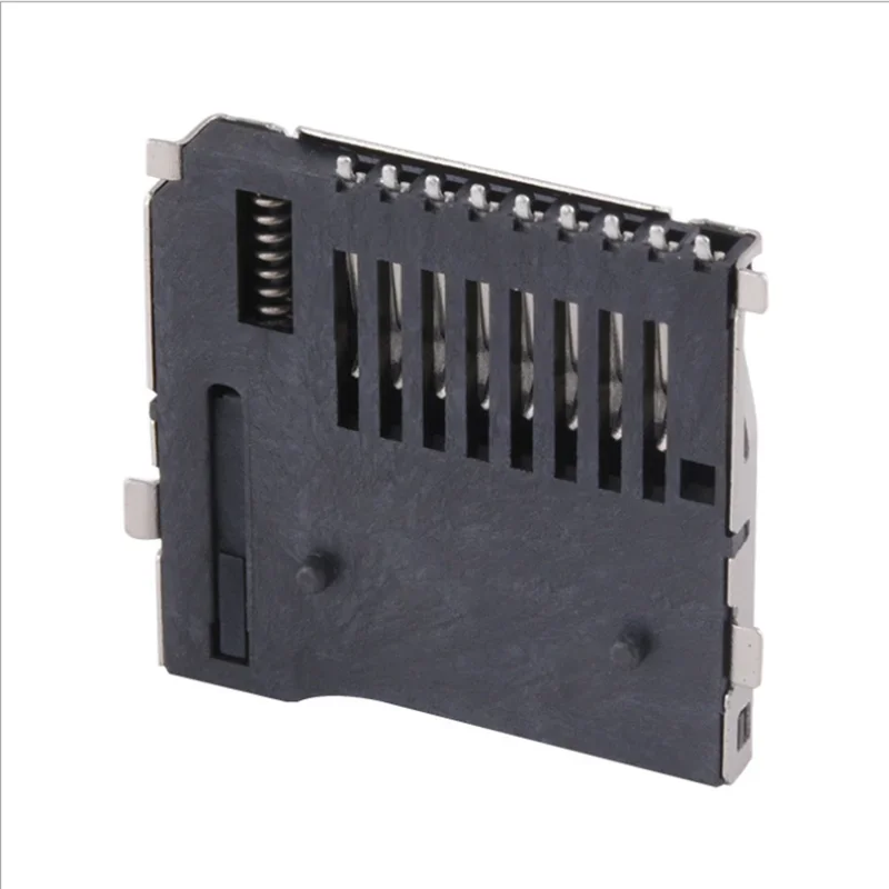 100PCS SD Card Socket Adapter Automatic PCB Connector SD card slot connectors,TF card deck, tablet, Vehicle Naviga