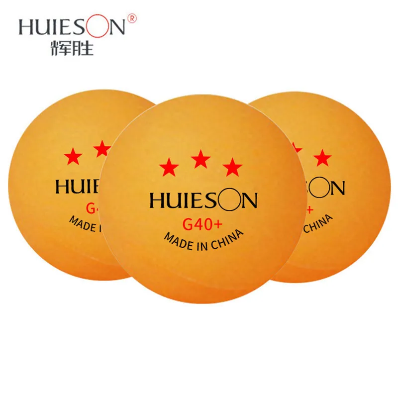 Huieson-pelotas de Ping-pong profesionales, de 3 estrellas Material polimérico, TTF, tenis de mesa estándar para competición, G40 +