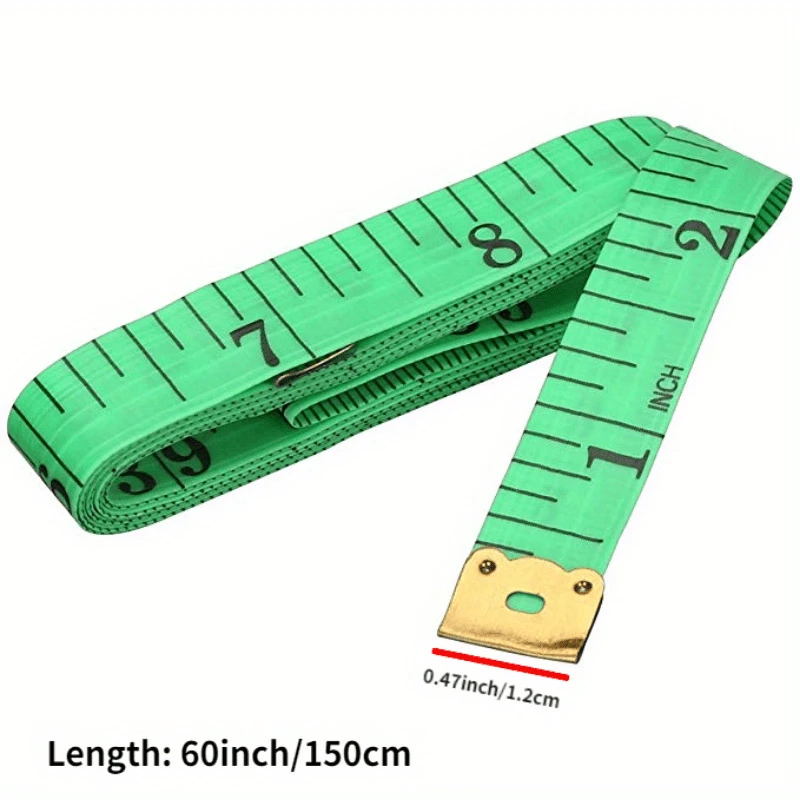 5/10Pcs 150cm/60-Inch Soft Body Measuring Ruler Tailor Tape Measure Centimeter Meter Sewing Measuring Tape in Random Colors