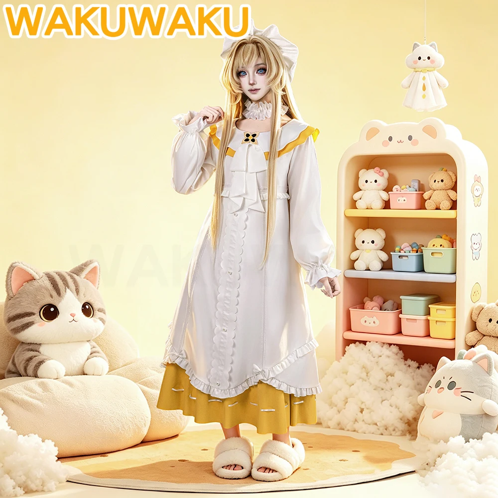 

IN STOCK Sandrone Cosplay Costume Game Genshin Impact【S-2XL】WakuWaku Women White Nod-Krai Sandrone Pajamas Cosplay Plus Size