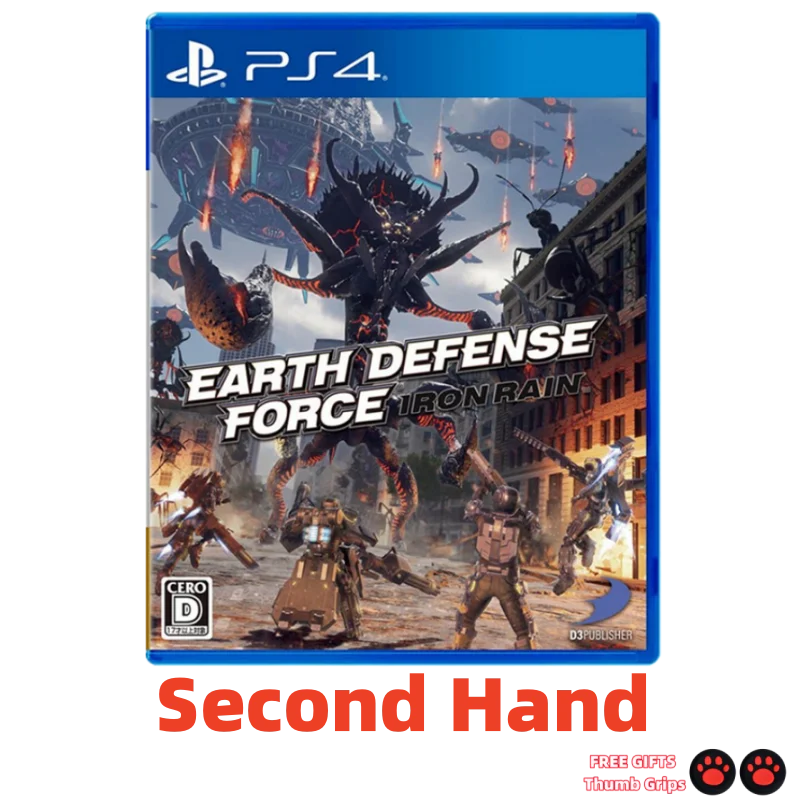 Playstation4 Second Hand PS4 Game CD EARTH DEFENSE FORCE: IRON RAIN Game Card Playstation 4 Games Ps4 EARTH DEFENSE FORCE