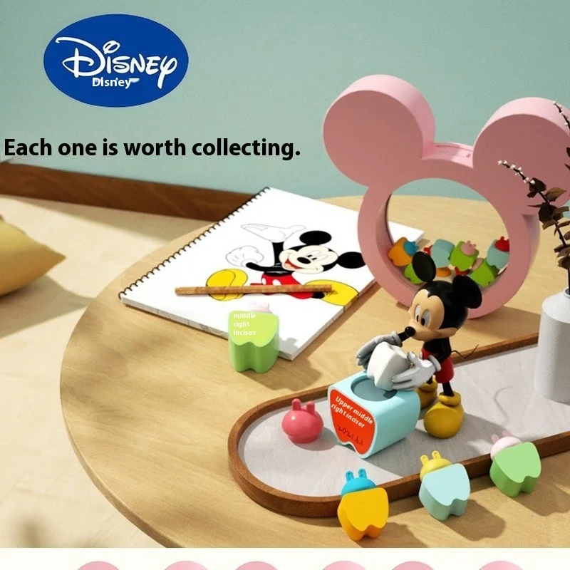 Genuine Disney Baby Tooth Box Mickey Shape Baby Fetal Hair Teeth Hair Umbilical Cord Preservation Commemorative Box