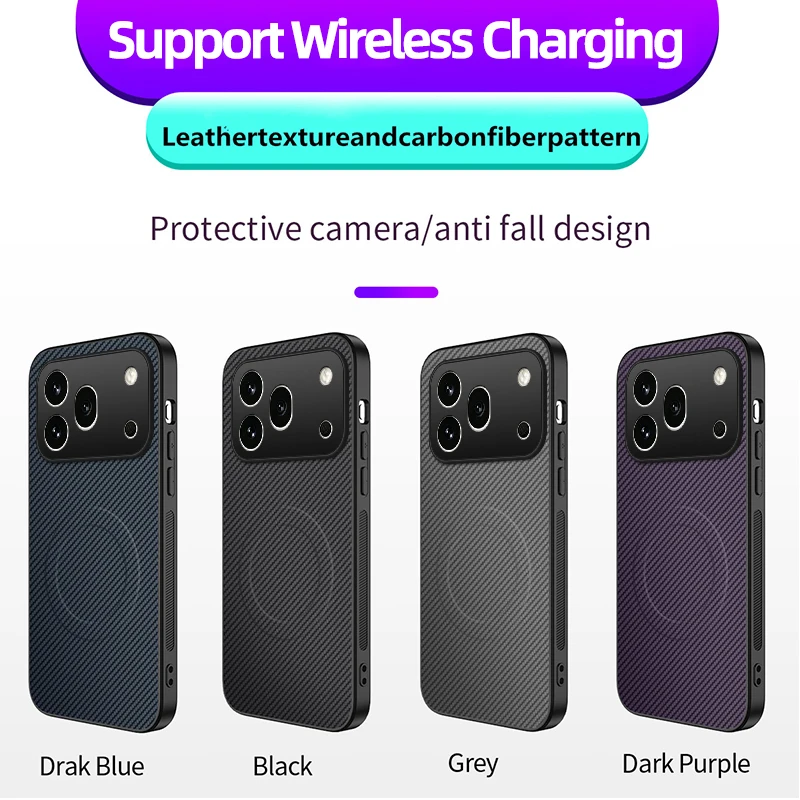 Étui de protection en Fiber de carbone Kevlar pour Honor 600 Pro Honor 600 Lite Honor500/400/200 X9d X9c X9b pour Magsafe Charge, étui magnétique