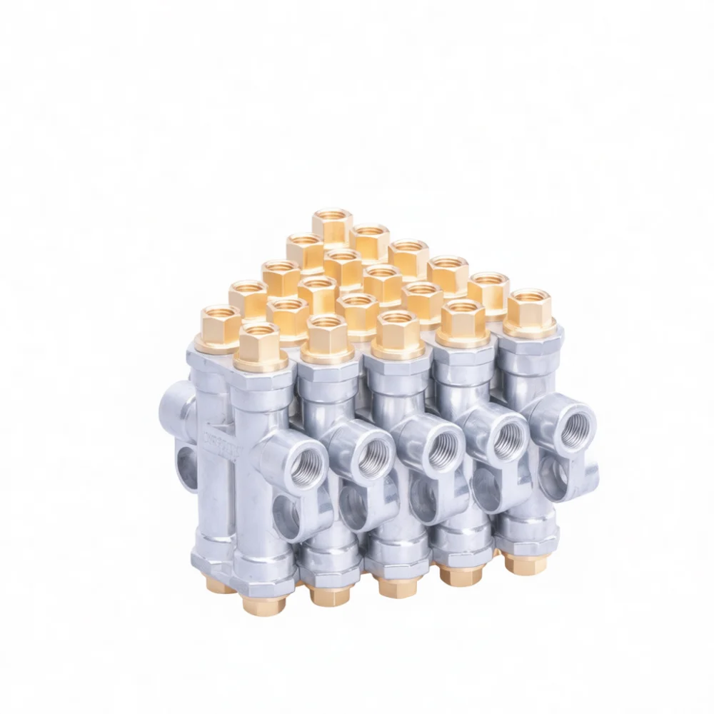 Machine Tool Lubrication Oil Distributor Block Quantitative Relief Volumetric System For Automation Industrial Equipment